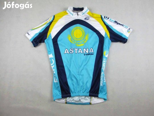 Eredeti Astana Trek UCI (M) Rövid Ujjú Férfi Kerékpáros Sporfelső