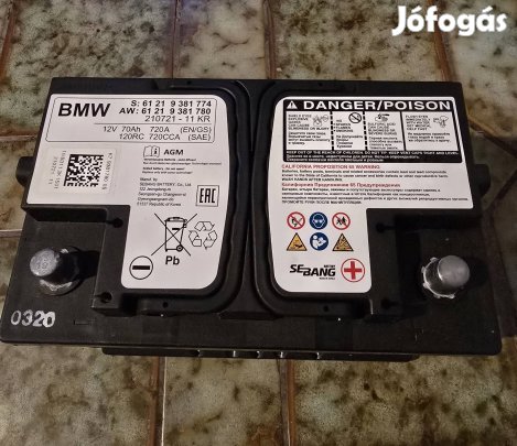 Eredeti BMW AGM autó akkumulátor