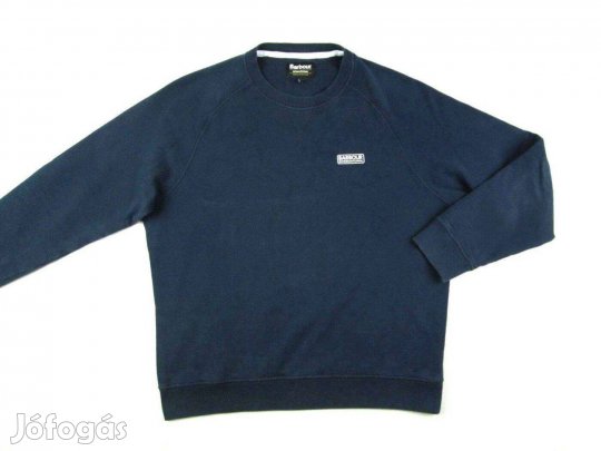 Eredeti Barbour (M / L) Elegáns Férfi Hosszú Ujjú Sötétkék Pulóver