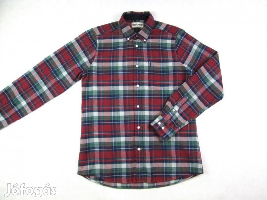 Eredeti Barbour (S) Elegáns Kockás Hosszú Ujjú Férfi ING