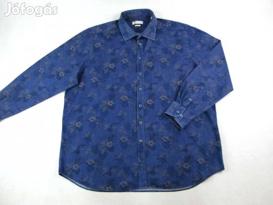 Eredeti Bugatti (3XL / 4XL) Hosszú Ujjú Férfi Pasztell-KÉK ING