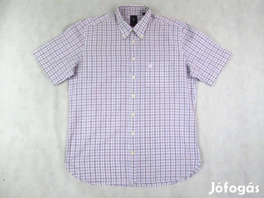 Eredeti Bugatti (L / XL) Elegáns Kockás Rövid Ujjú Férfi ING