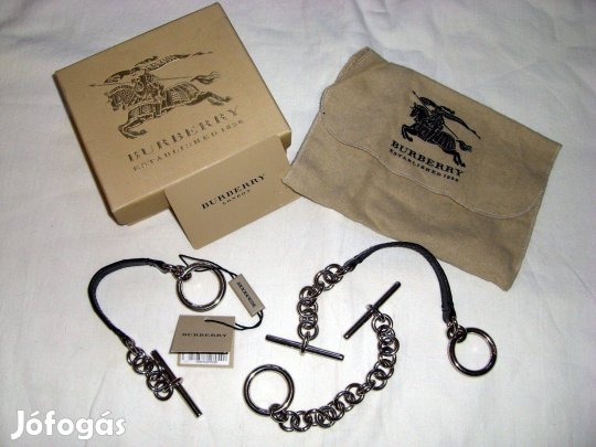 Eredeti Burberry 3 részes fém/bőr ékszer szett - karkötő nyaklánc