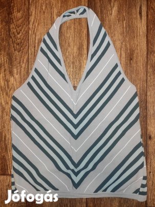 Eredeti Burberry nyakba akasztós felső top (szürke csíkos) - L