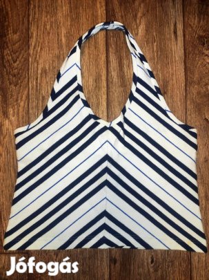 Eredeti Burberry nyakba akasztós top felső (fehér) - M