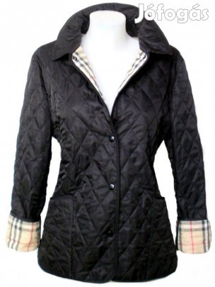 Eredeti Burberry steppelt átmeneti kabát - fekete patentos