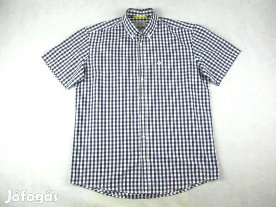 Eredeti CAMEL Active (L / XL) Elegáns Apró Kockás Rövid Ujjú Férfi ING