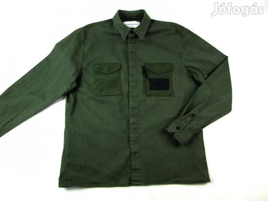 Eredeti Calvin Klein (L) Férfi Átmeneti Pasztell-Zöld ING-Kabát