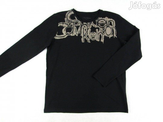 Eredeti Calvin Klein (M / L) Elegáns Hosszú Ujjú Férfi Póló