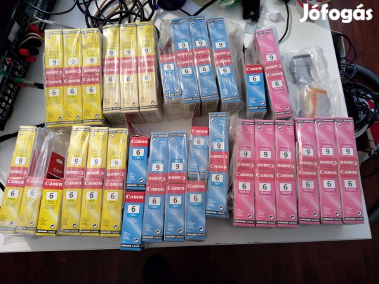 Eredeti Canon tintapatronok Canon 6 nagy csomag 57db összesen 14.900ft
