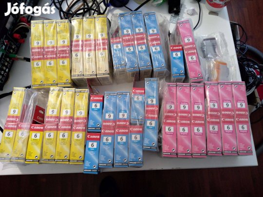 Eredeti Canon tintapatronok Canon 6 nagy csomag 57db összesen 14.900ft