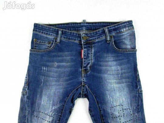 Eredeti Dsquared2 (W34 - M / L) Sztreccses Férfi Farmernadrág