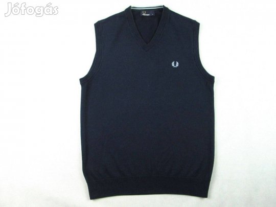 Eredeti FRED Perry (S) Elegáns Nagyon Komoly Férfi Sötétkék Mellény