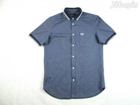Eredeti FRED Perry (S) Elegáns Rövid Ujjú Férfi Póló Galléros ING