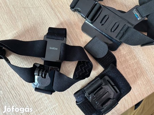 Eredeti Gopro fejpánt és mellkaspánt valamint csuklópánt