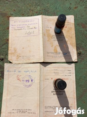 Eredeti Haloti és Születési Anyakönyvi kivonat az 50-es évek elejéről