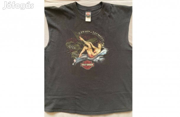 Eredeti Harley Davidson Pin up Girl chopper motoros rocker trikó póló