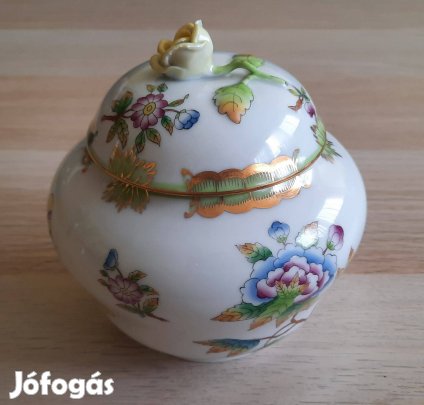 Eredeti Herendi kézzel festett porcelán bonbonier időtálló elegancia