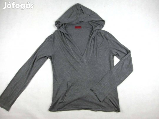 Eredeti Hugo BOSS (M) Sötétszürke Női Rugalmas Kapucnis Pulóver