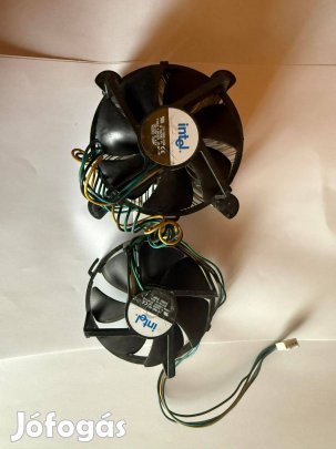 Eredeti Intel S775 processzor hűtőventilátor + borda