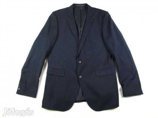 Eredeti Joop! (XL) Komoly Férfi Sötétkék Vékony Csíkos Gyapjú Zakó