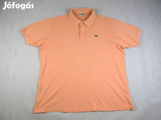 Eredeti Lacoste (2XL) Elegáns Rövid Ujjú Férfi Barack Galléros Póló