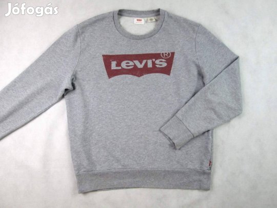 Eredeti Levis (S) Sportos Hosszú Ujjú Szürke Férfi Pulóver