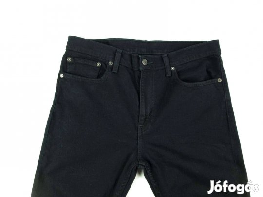 Eredeti Levis (W34 / L30) Férfi Fekete Sztreccses Farmernadrág