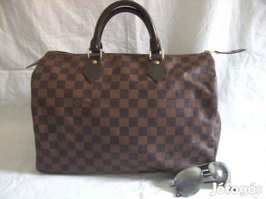 Eredeti Louis Vuitton Damier Ebene Speedy 35 táska kézitáska