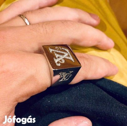 Eredeti Louis Vuitton & Nigo designer férfi gyűrű