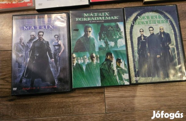Eredeti Mátrix trilógia DVD lemez egyben
