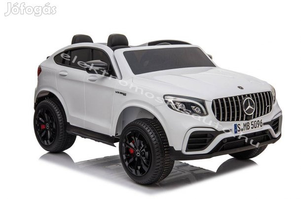 Eredeti Mercedes GLC 63 S 12V-os licenc fehér 2sz. elektromos kisautó