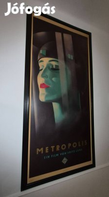 Eredeti Metropolis (1984) plakát Extra Nagy, keretezve (200×100 cm