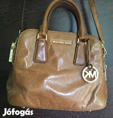 Eredeti Michael Kors barna bőr táska kézitáska válltáska