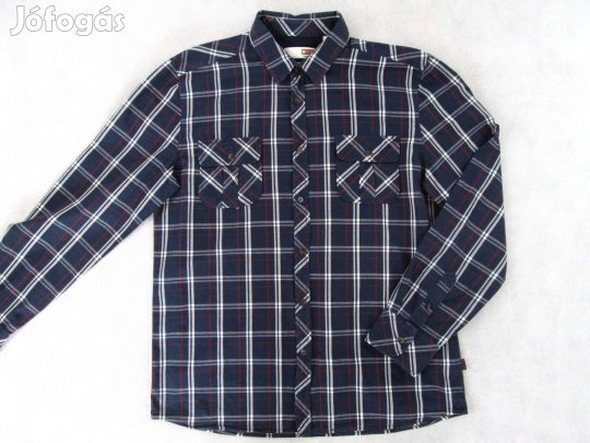 Eredeti Mustang (L) Elegáns Hosszú Ujjú Kockás Férfi ING
