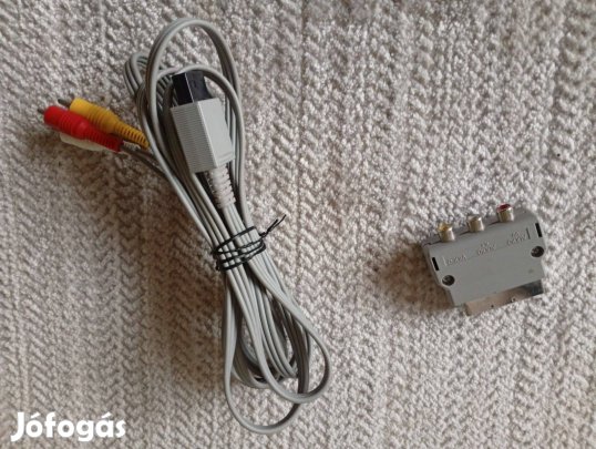 Eredeti Nintendo Wii audió - videó kábel + scart átalakító
