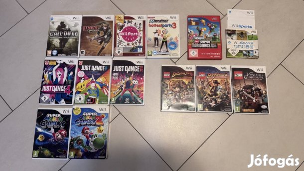 Eredeti Nintendo Wii játékok és táncmatrac