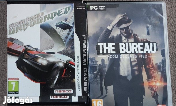 Eredeti PC DVD játékok. The Bureau Xcom declassified, Ridge racer unbo