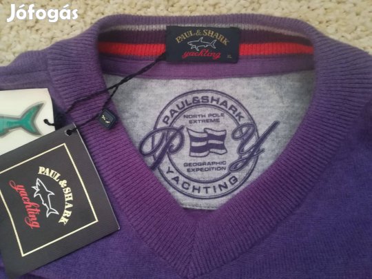 Eredeti Paul & Shark gyapjú pulóver XL Új