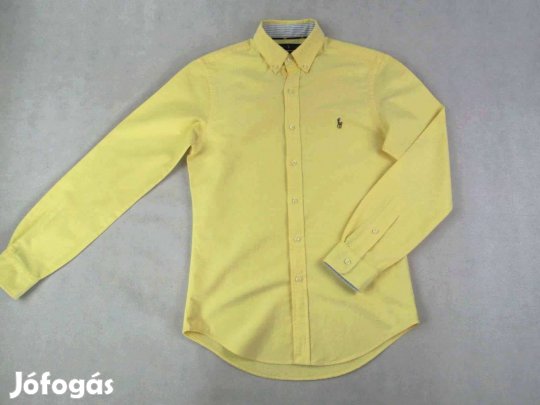 Eredeti Ralph Lauren Slim Fit (S) Elegáns Pasztell-Sárga Férfi ING