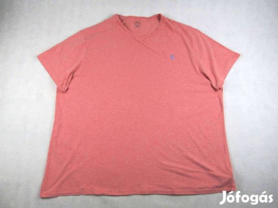 Eredeti Ralph Lauren (4XL / 5XL) Rövid Ujjú Férfi Pasztell-Piros Póló