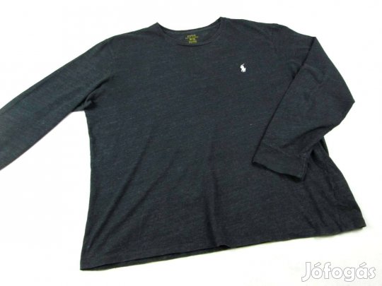 Eredeti Ralph Lauren (XL) Férfi Sötétszürke Hosszú Ujjú Póló