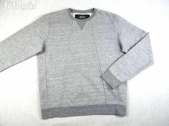 Eredeti Replay (XL / 2XL) Hosszú Ujjú Férfi Szürke Pulóver