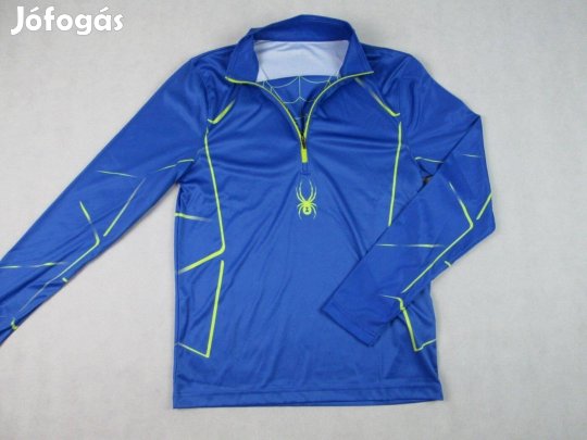 Eredeti Spyder (S) KÉK Hosszú Ujjú Férfi Sport Felső