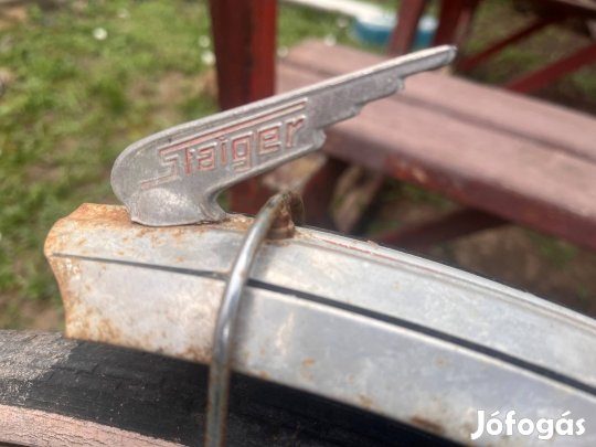 Eredeti Staiger kerékpár sárhányó embléma!