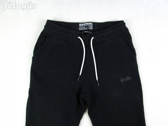 Eredeti Superdry (S) Férfi Fekete Sportnadrág / Melegítőnadrág