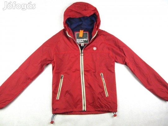 Eredeti Superdry (S) Férfi Piros Széldzseki/Átmeneti Kabát