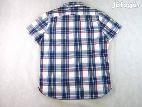 Eredeti Superdry (XL / 2XL) Elegáns Kockás Rövid Ujjú Férfi ING