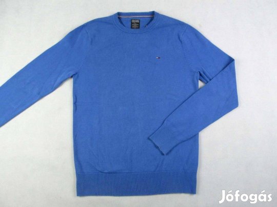 Eredeti Tommy Hilfiger (S) Hosszú Ujjú Elegáns Férfi KÉK Pulóver