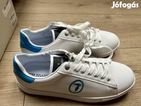 Eredeti Trussardi fehér-kék sneaker cipő